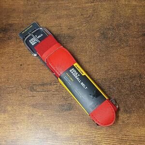Easton Adult Red Baseball / Softball Belt, Plated Buckle, 32”-46”